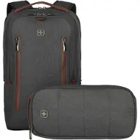 Wenger City Upgrade Laptopryggsäck med Cross Body Dagväska 40,64 cm 16 Tum Grå