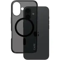 PanzerGlass CARE by Urban Combat - Baksidesskydd för mobiltelefon - MagSafe-kompatibilitet - oleofobisk beläggning, termoplastisk polyuretan (TPU), polykarbonat (PC) - röksvart - för Apple iPhone 16