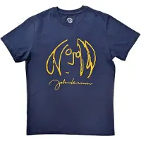 Ginza.se John Lennon: Unisex T-Shirt/Self Portrait (Navy Blue) (XX-Large)