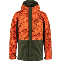 Fjällräven Men's Drev Hybrid Jacket Deep Forest-Orange Multi Camo