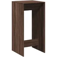 vidaXL Barbord brun ek 51x50x103,5 cm konstruerat trä