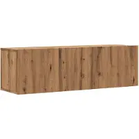 vidaXL Väggmonterad tv-skåp artisan ek 100x30x30 cm konstruerat trä