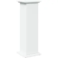 vidaXL Piedestal med förvaring vit 31x30x90 cm konstruerat trä