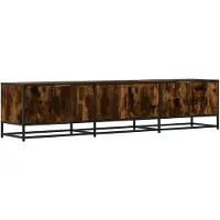 vidaXL Tv-bänk rökfärgad ek 180x35x41 cm konstruerat trä