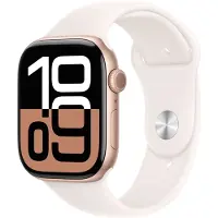 Apple Watch Series 10 4G 46mm Aluminium med Sport Band M/L - Roséguld