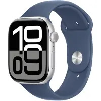 Apple Watch Series 10 46mm Aluminium med Sport Band M/L - Silver