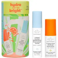 Drunk Elephant Berusad elefant Hydra och Bright - inkluderar C -Firma Fresh Day Serum (0,3 fl oz) & B -hydra Intensiva hydreringsserum (0,27 fl oz) - fri frn e