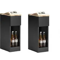 SoBuy Sidobord Förvaringsbord Soffbord Cafébord FBT111x2