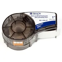 Brady M21-1000-427 vinyltejp | svart text - vit tejp | 25,4mm x 4,30m (original)