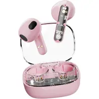 STREETZ T150, Transparent TWS hörlurar, Pink