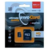 IMRO MicroSDXC 64GB Class 10 UHS-I/U3 card (10/64G UHS-3 ADP)
