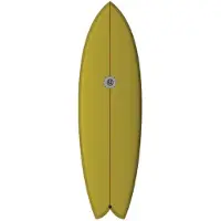 TSA Element Twin Fish Mustard 3f Future 5´10´´ Surfbräda