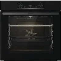 Gorenje Essential BOS6737E06B - Ugn - med ångfunktion - inbyggd - fördjupning - bredd: 56 cm - djup: 55 cm - höjd: 59 cm - med självrengöring - Klass A - svart