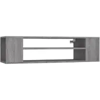 vidaXL Väggmonterad tv-bänk grå sonoma 100x30x26,5 cm konstruerat trä