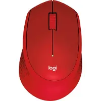Logitech M330 Silent Plus - Mouse - Optic - 3 knappar - Röd