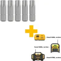 DeWalt Bits spår DT7259; T40; 25 mm; 5 st.