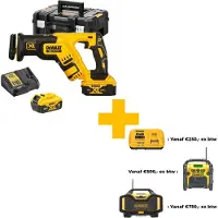 DeWalt 18V XR kolborstfri tigersåg med 2st 5,0Ah batterier DCS367P2-QW
