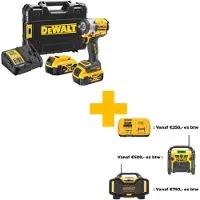 DeWalt Slagmutterdragare DCF921P2T-QW; 18 V; 2x5,0 Ah batt.