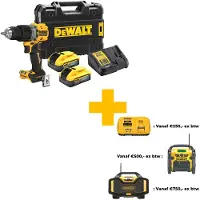DeWalt Skruvdragare/borr DCD805H2T-QW; 18 V; 2x5,0 Ah batt.