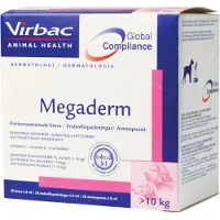 Virbac Megaderm 28x8 ml suplement diety dla psów 10-30 kg na problemy skórne
