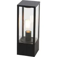 QAZQA Industriell golvlampa svart 40 cm IP44 - Charlois