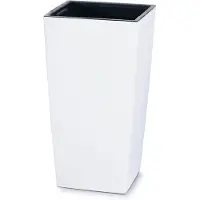Prosperplast blomkruka med insats Urbi Square DURS325 vit