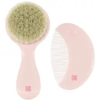 Kikkaboo Kam och Borste med Naturborst - Savanna Pink