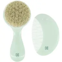 Kikkaboo Kam och Borste med Naturborst - Savanna Mint