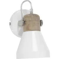 PR Home Ashby spotlight till vägg, vit, Vitt / opal, Vardagsrum / matsal, Metall, Skandinavisk, Spotlight
