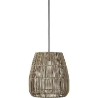 PR Home utomhushänglampa Saigon, grå, Ø 38 cm, kabel 2,5 m dimbar, Aluminium / grå / zink, Syntetmaterial