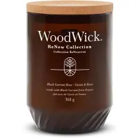 Woodwick WW ReNew stort doftljus - svartvinbär & ros