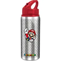 Super Mario Stor - Alu Water Bottle 710ml - Super Mario