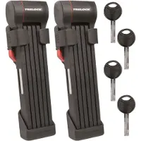 Trelock FS 480 COPS Folding Lock Twin Set incl. ZF 480 X-PRESS Brackets svart 100cm 2023 Länklås