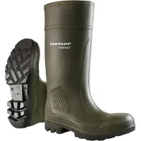 Dunlop 462933 PUROFORT, Hankoppling, Vuxen, Säkerhetskängor, Svart, Grön, Polyuretan (PU), Polyuretan (PU)