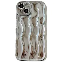 Mtp Products iPhone 13 3D Linjärt Vågigt Skal - Silver
