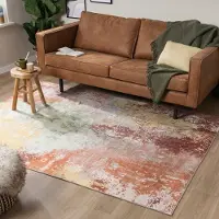 FRAAI Modern matta | Sarge pastell hos Volero | 140x200 cm | Polyester | Abstrakt | Rektangulär | Plattvävd