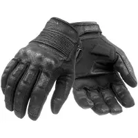 Pando Moto Onyx Black perforerade motorcykelhandskar