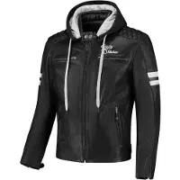 Rusty Stitches Super Jari Hooded V2 Motorcykel Läderjacka