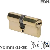 EDM R13 70 Mm 35+35 Dörrlåscylinder