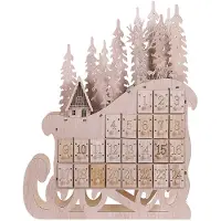 Shumee Adventskalender LED dekorativ figur slädar
