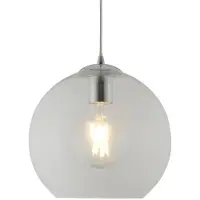 Searchlight Glas pendellampa Balls, dimbar, Genomskinlig / transpare, Vardagsrum / matsal, Glas, Modern, Pendellampa