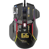 INF Ergonomisk Gamingmus med RGB, 6 DPI-inställningar och 7000 Hz Black
