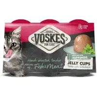 Voskes Jelly Cups tonfisk med kyckling kattgodis