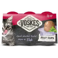 Voskes Jelly Cups tonfisk med krabba kattgodis