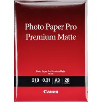 Canon A3 210g PM-101 fotopapper | Premium Matte | 20 ark