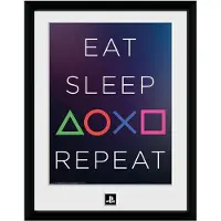 Abystyle PLAYSTATION - Framed print Eat Sleep Repeat (30x40)