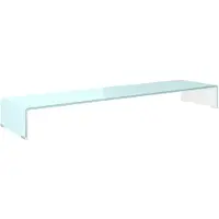 vidaXL Tv/monitor-ställ glas grön 120x30x13 cm