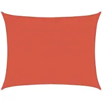 vidaXL Solsegel 160 g/m² terrakotta 6x7 m HDPE