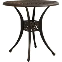 vidaXL Trädgårdsbord brons 78x78x72 cm gjuten aluminium