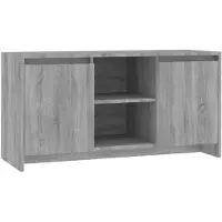 vidaXL Tv-bänk grå sonoma 102x37,5x52,5 cm konstruerat trä